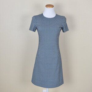 Theory Jatinn Hex Wool Printed Short Sleeve Dress - 2